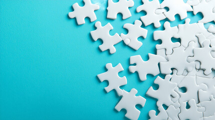 White details appear on the puzzle with a blue background.

