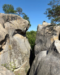 rocks in the mountains