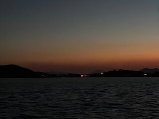 sunset over the sea