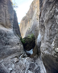 waterfall in the mountains