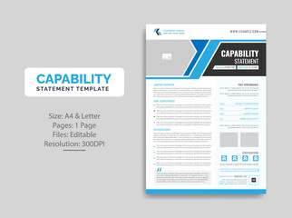Capability Statement template design