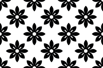 Stylized abstract geometric seamless repeating pattern design