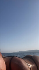 Fototapeta premium woman relaxing on the beach