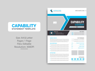 Capability Statement template design