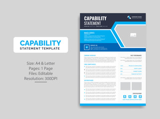Capability Statement template design