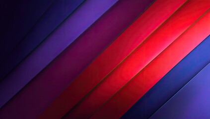 Obraz premium Abstract background of overlapping diagonal stripes in vibrant colors