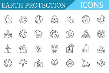 Simple Icons for Environmental Protection, Sustainability, and Conservation