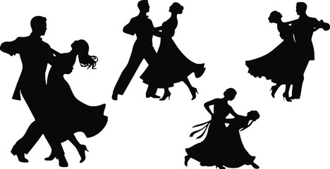 Abstract geometric shapes with vibrant color gradients and clean lines