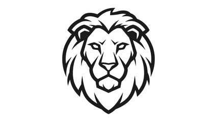 Lion Emblem: A bold, symmetrical lion emblem, embodying strength and leadership, with its majestic mane and focused gaze, perfect for symbolizing power and prestige.