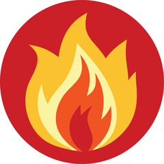 Fire icon vector illustration