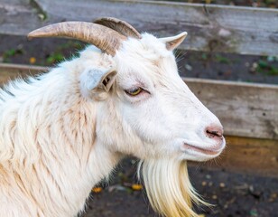 Obraz premium Carpathian Goat in Romanian Countryside – Traditional Livestock for Small-Scale Farming
