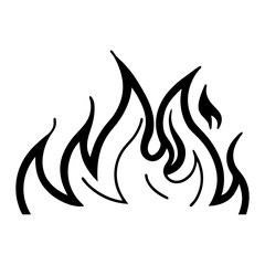 Vector fire flames, Camp fire icon, Fire flame icon, Fire icon vector illustration