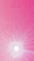 Obraz premium Abstract radiating lightburst in soft pink and white