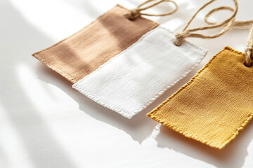 Organic Fabric Label on Sustainable Cotton Garment Close-Up