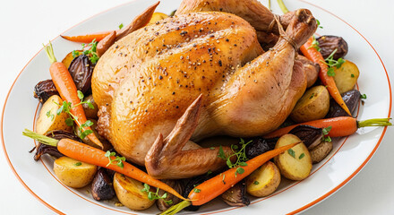 roasted chicken with potatoes