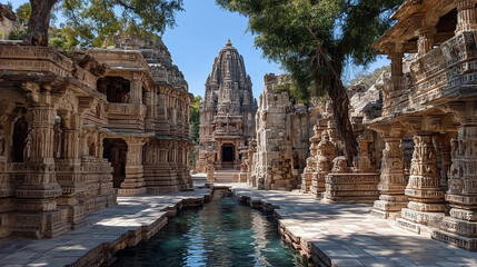 Fototapeta premium Templos of Khajuraho, Uttar Pradesh 