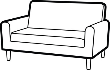 sofa isolated on white background