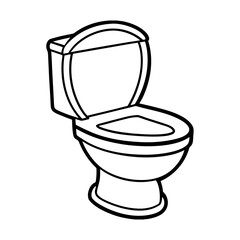 Washroom sign, Toilet icon on transparent background