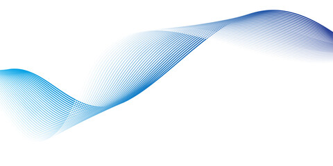Abstract blue wave design vector illustration with a futuristic digital line pattern backdrop