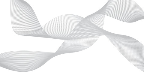 Abstract light blue wave pattern with a white ribbon bow decoration on a white background