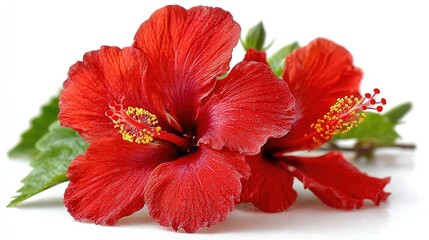 Red Hibiscus Flower Blossom Tropical Bloom