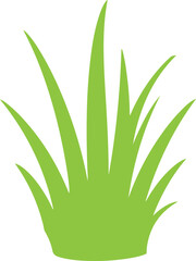 Grass Vector Logo On White Background &ndash; Minimal Nature Design