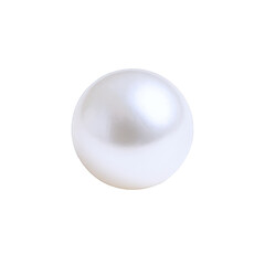 Obraz premium Elegant Single White Pearl with Lustrous Sheen, Isolated on a Dark Background, Symbolizing Purity and Luxury