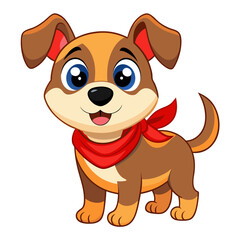 Fototapeta premium Cute dog vector illustration