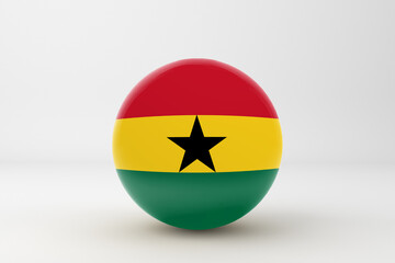 Naklejka premium Ghana Flag