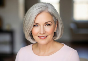 Elegant Mature Woman Portrait