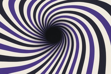 Fototapeta premium Organic Flow Optical Line Distortion Pattern in Black and White Abstract Design