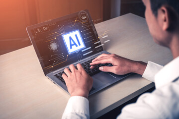 AI core technology presented with digital circuit connections, symbolizing AI systems, processing power, and integration into modern digital platforms Vouch