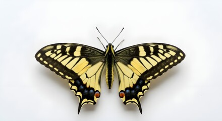 Butterfly on a white background.