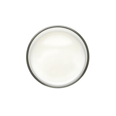 Glass of White Liquid Isolated drink beverage isolated on a transparent background