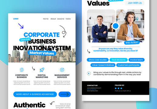 Corporate Email Newsletter Template