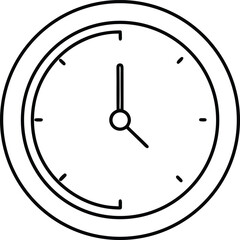 clock isolated on white background