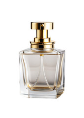 Perfume bottle isolated on transparent background