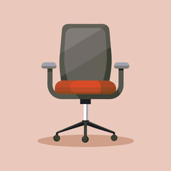 Fototapeta premium Office chair isolated realistic 3d vector image
