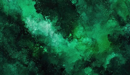 Obraz premium Abstract splatter of vibrant teal and dark green hues