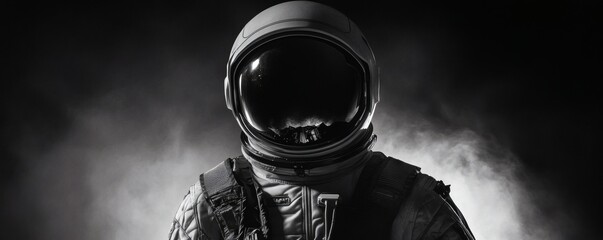 Close-up of a person in a spacesuit.