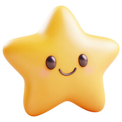Smiling Star Icon: This charming icon is of a cheerful, smiling star with a friendly expression. The image is designed to convey happiness, positivity, and a sense of playfulness.