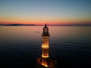 Lighthouse Chania port