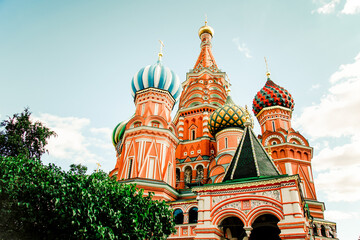 Moscow, Russia, 30 August 2016, Saint Basil's Cathedral orthodox on Red Square