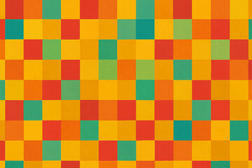 Colorful square pixel mosaic pattern , abstract texture background design. Seamless checkered vector art.	