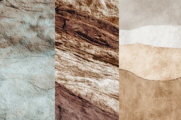 Exploring abstract aesthetics in natural landscapes with earthy tones and textures inspired by the beauty of planet Earth