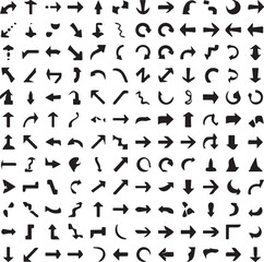 Creative Arrow Icon Set &ndash; Mixed Modern Vector Navigation Symbols