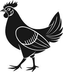 Obraz premium rooster isolated on white