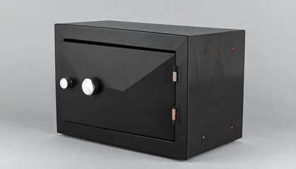 Obraz premium Black safe with a drawer