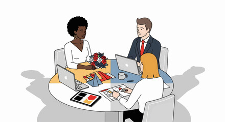 Business Meeting Illustration