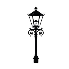 Obraz premium vintage street lamp Silhouette Vector